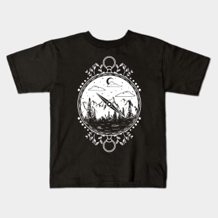 Mountains Compass Kids T-Shirt